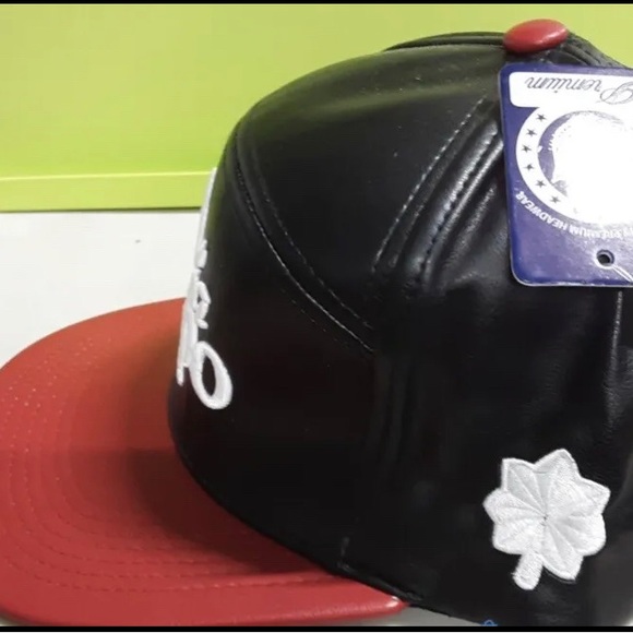 Men Black/Red Via Capo Hat New With Tags - Picture 3 of 4